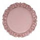 Sousplat 35cm Arabesco Em Plástico Rosa